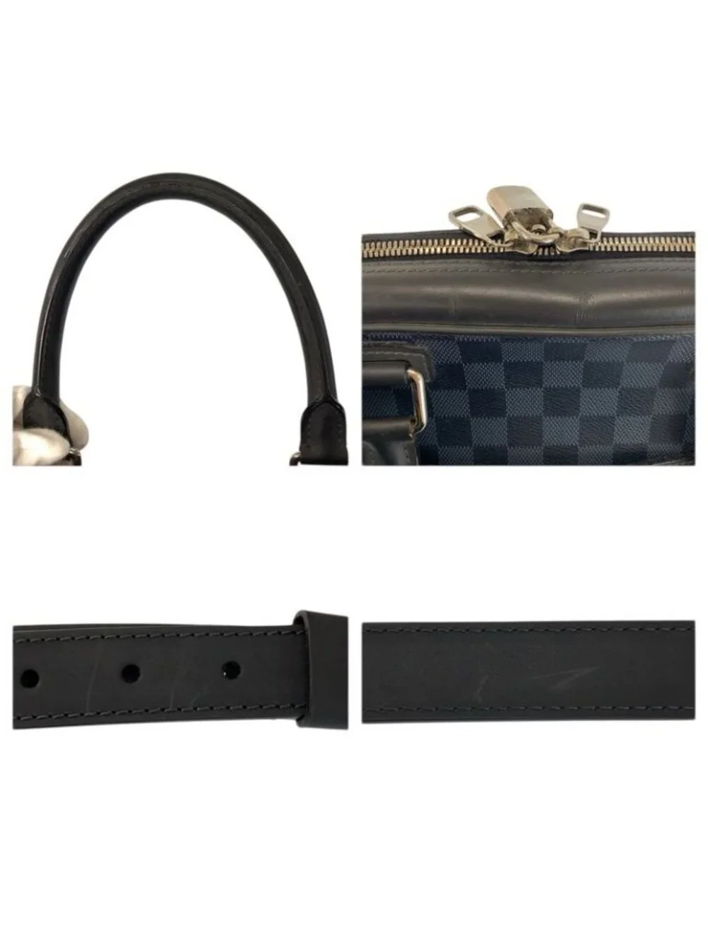 Louis Vuitton Damier Ecobalt Porto Document Man Business Black Briefcase Handbag